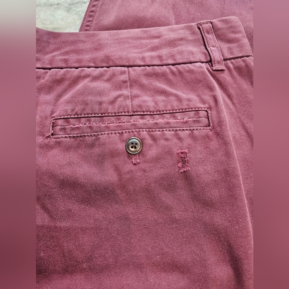 J.Crew Chino Pants Burgundy 100% Cotton Size 10 - Picture 7 of 8